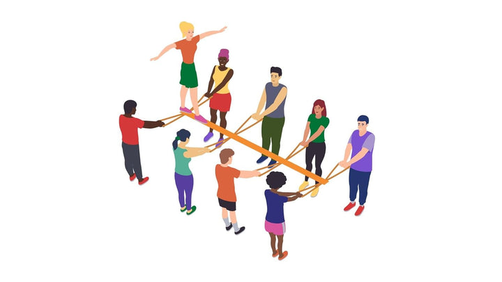 TEAM SLACKLINE - ein Teamspiel für mehr Balance, Vertrauen und Koordination