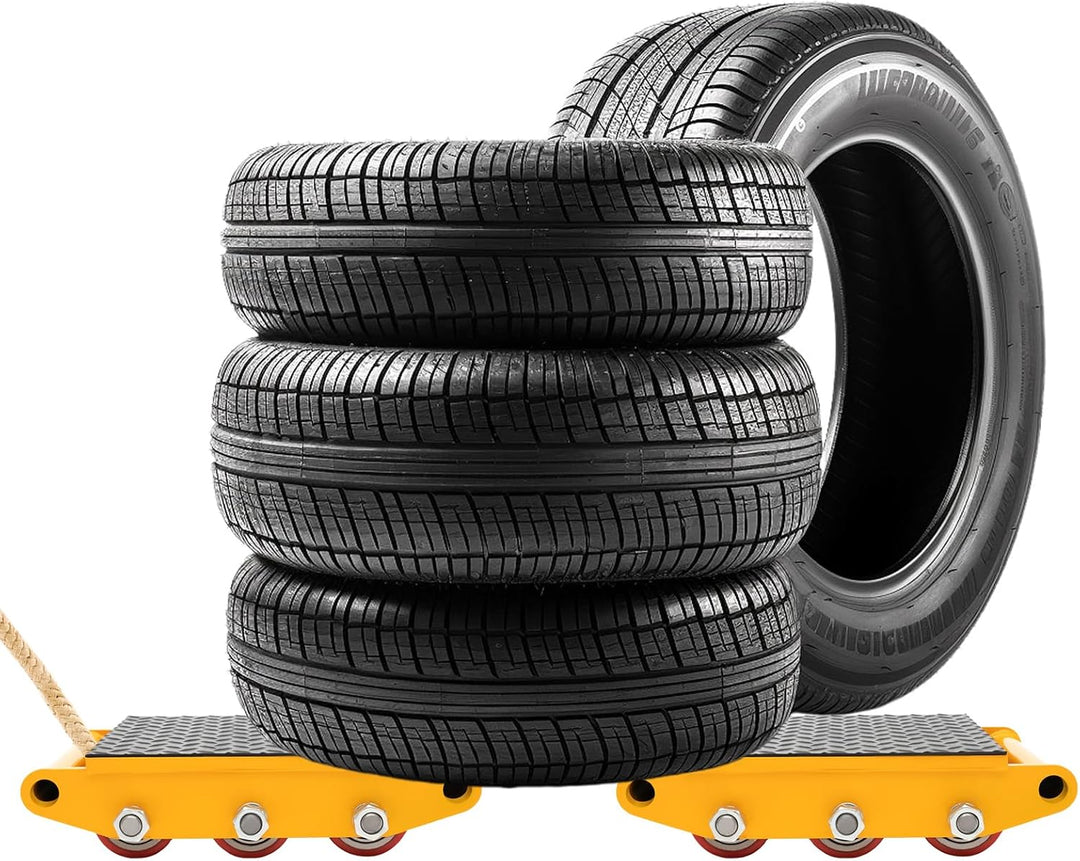 15T Transportfahrwerk Lenkfahrwerk, Schwerlastrollen mit 9 Rollen, Panzerrolle Maschinentransport fü
