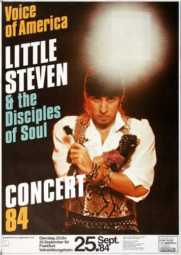 Little Steven - Voice of America, Frankfurt 1984 » Konzertplakat/Premium Poster | Live Konzert Veran