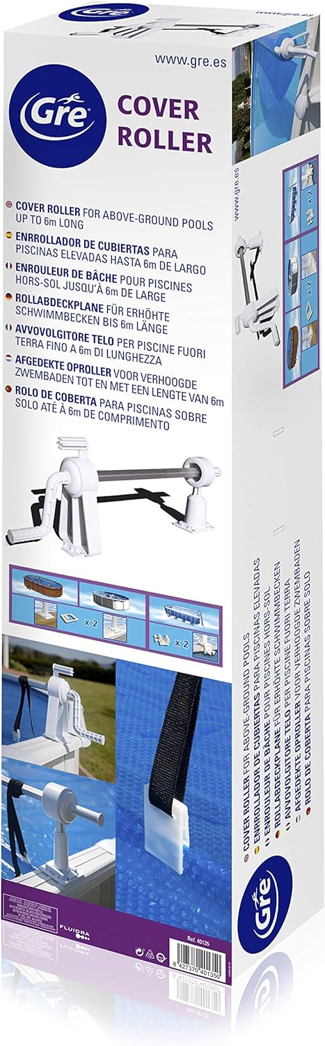 Gre 40135 - Planenaufroller für aufstellbare Pools mit max. Breite 6.5 m Single, Single