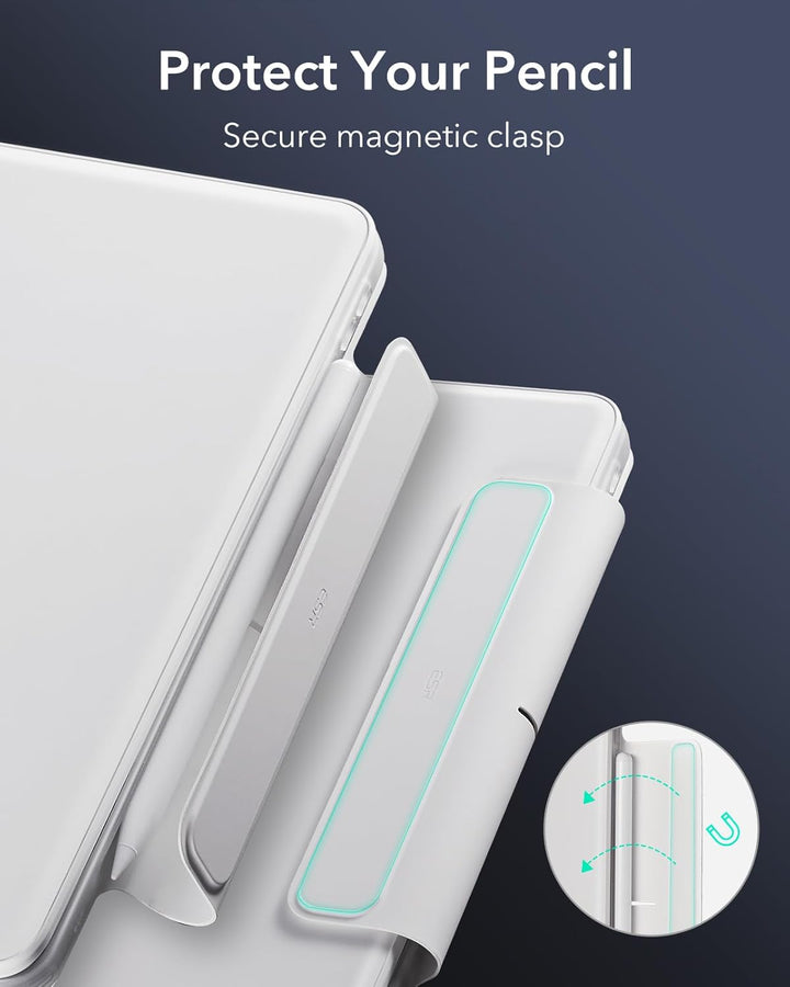 ESR Magnetische Keyboard Hülle, iPad Tastatur Hülle für iPad Pro 11/Air 5/4, magnetischer Ständer, P