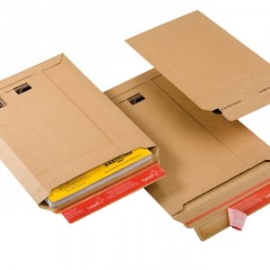 ColomPac CP 010.01 Versandtaschen 150x250 mm aus Wellpappe, braun - 100 Stück, 100