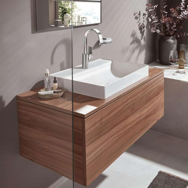 hansgrohe Waschtischarmatur Vivenis, Wasserhahn Bad mit Auslauf Höhe 210 mm, Badarmatur wassersparen