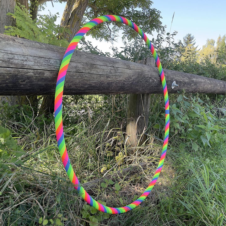 Designer Hula Hoop Reifen von Hoopomania Ø80/90/100cm Rainbow Ø100cm, Rainbow Ø100cm
