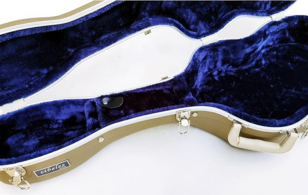 Cibeles ABS-Etui für klassische Gitarre, Marke, gold, Gitarrenetui, Gold