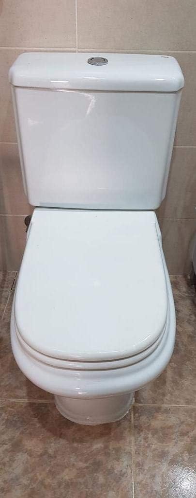Roca Old Design Dama Ersatz-WC-Sitz mit Standard-Stangenscharnier, A801327004, weiss WC Sitz, WC Sit