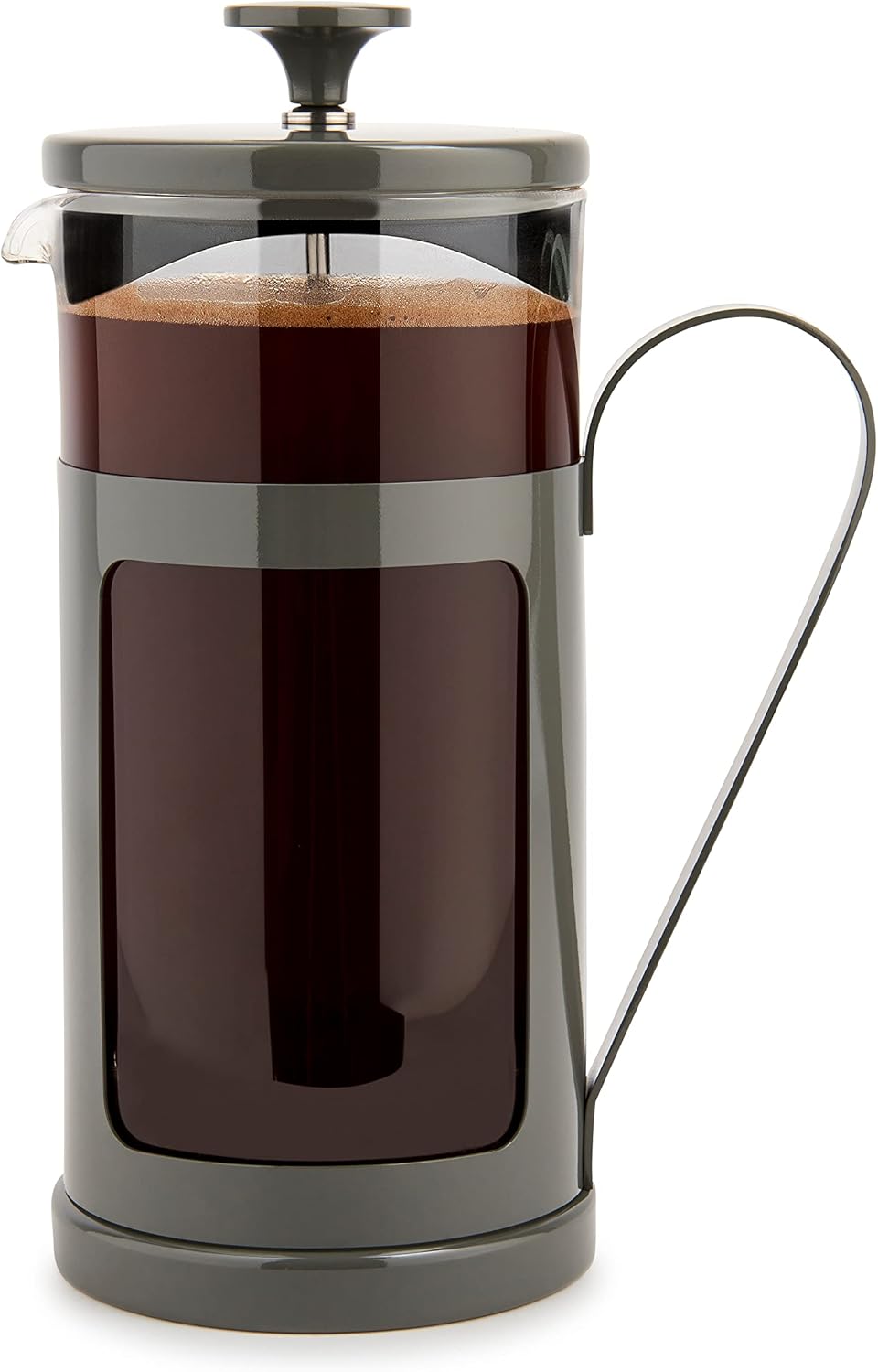 La Cafetière Monaco Kaffeebereiter aus Edelstahl, 8 Tassen, Grau, in Geschenkverpackung, Grau