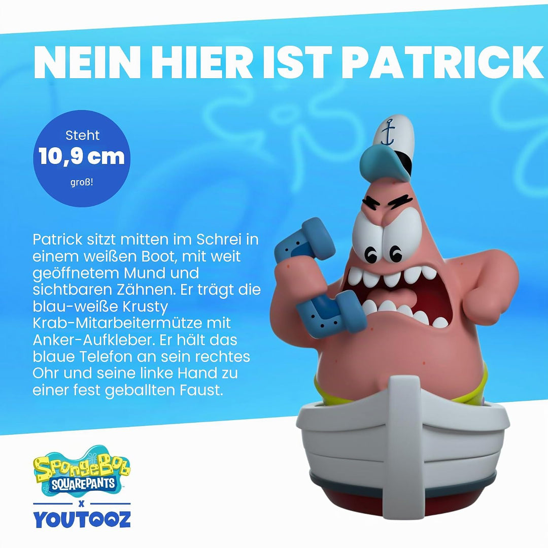 Youtooz Nein, dies ist Patrick 10,9 cm grosse Vinyl-Figur, detailreiches Sammlerstück von Youtooz Sp