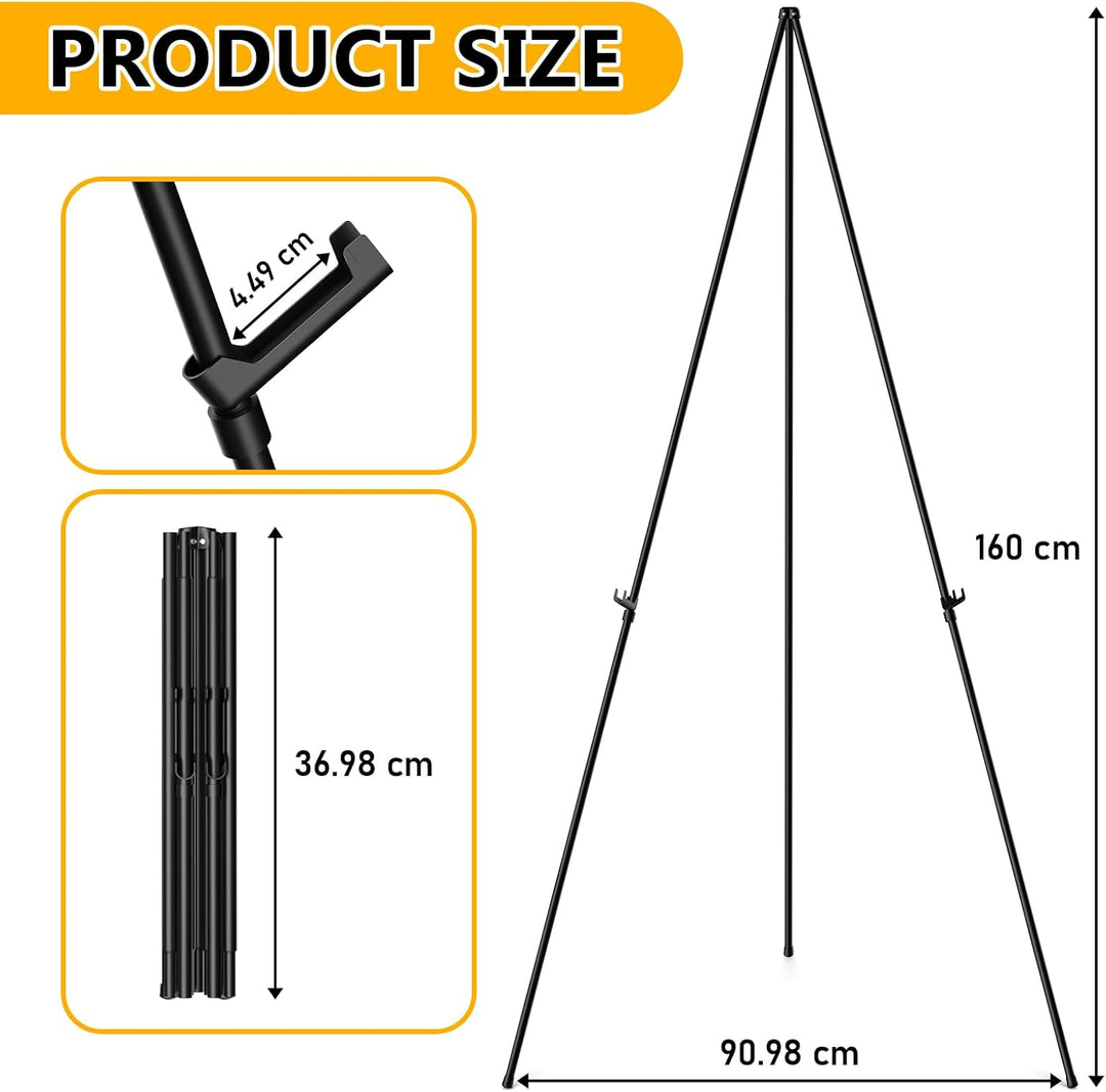 2 Stück Tragbar Faltbar Atelierstaffelei, Künstler Staffelei Stand, für Gemälde, Verkauf, Willkommen