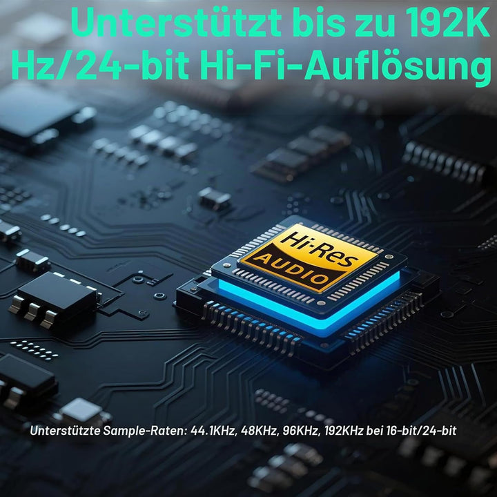 Duttek USB C zu Toslink Optik Stereo Konverterkabel 0.2 m, unidirektional, USB C Stecker auf SPDIF B