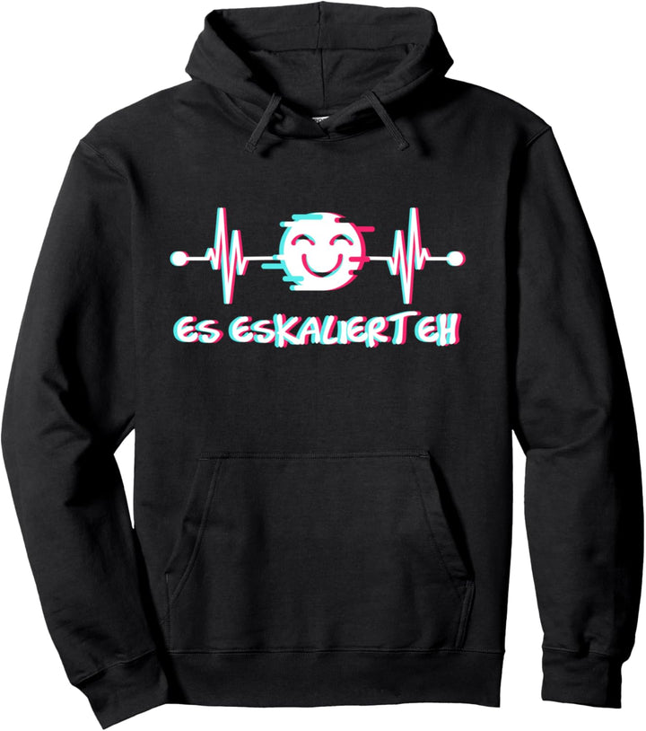 Es eskaliert Eh Heartbeat Party Urlaub Pullover Hoodie