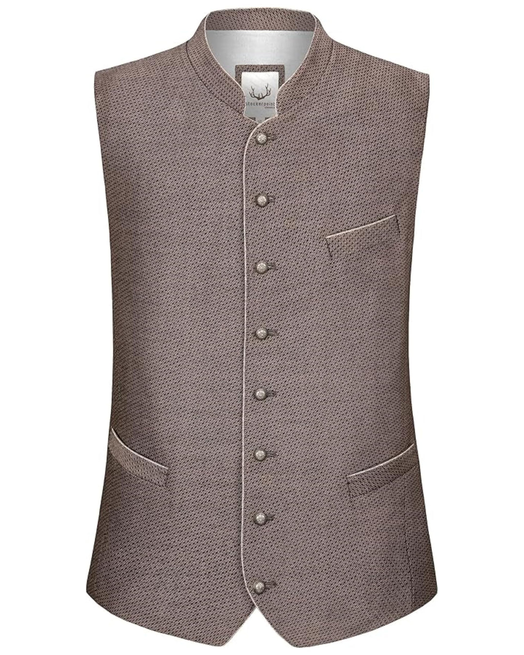 Stockerpoint Herren Loris Trachtenweste 46 braun, 46 braun