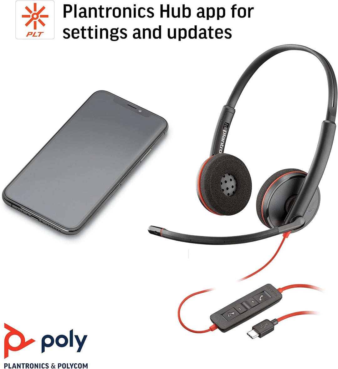 Plantronics Blackwire C3220 Headset, Headset