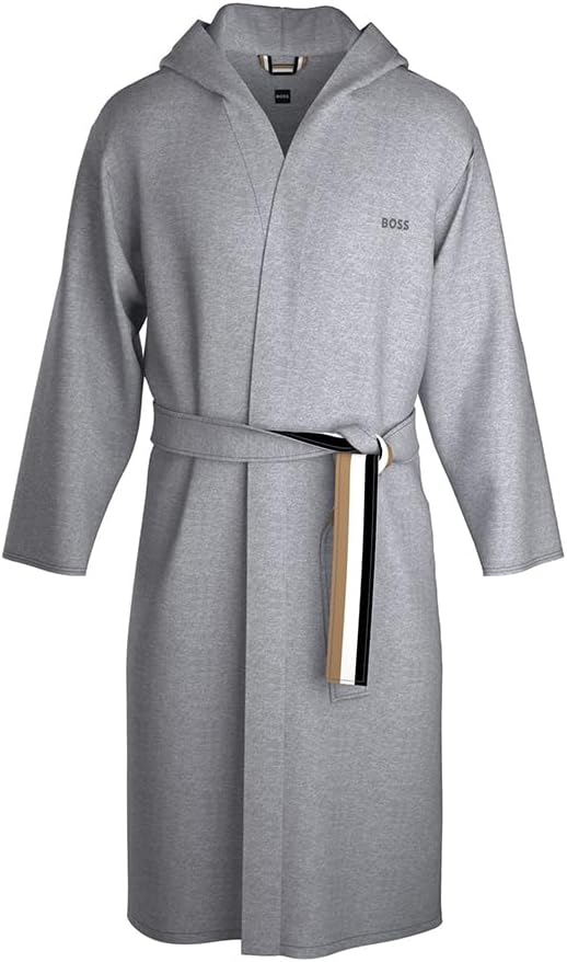 BOSS Bademantel Iconic F. Terry Robe XL Medium Grey33, XL Medium Grey33