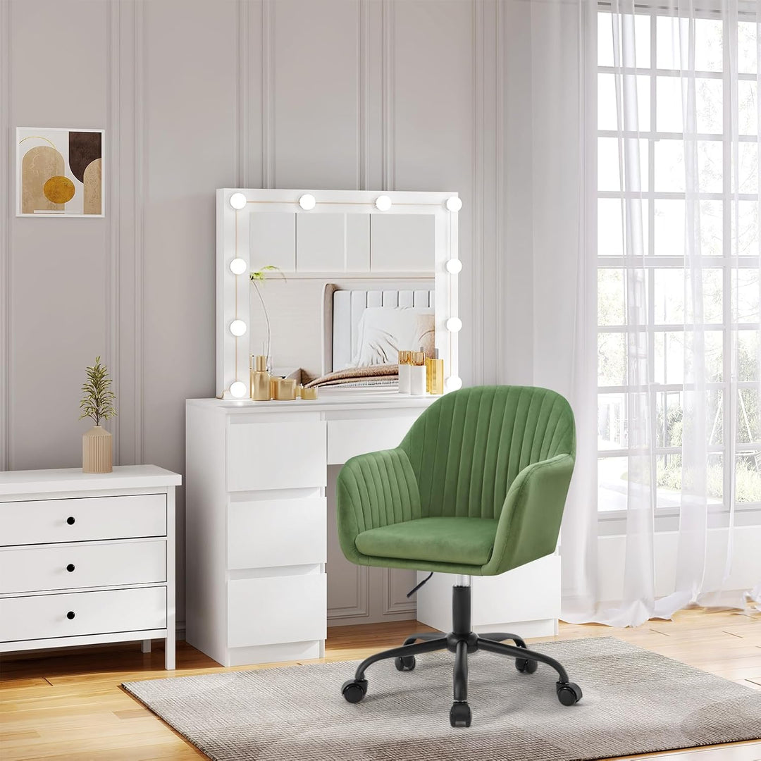 WOLTU Schreibtischstuhl, Bürostuhl ergonomisch, Homeoffice Stuhl höhenverstellbar, Schminkstuhl mit