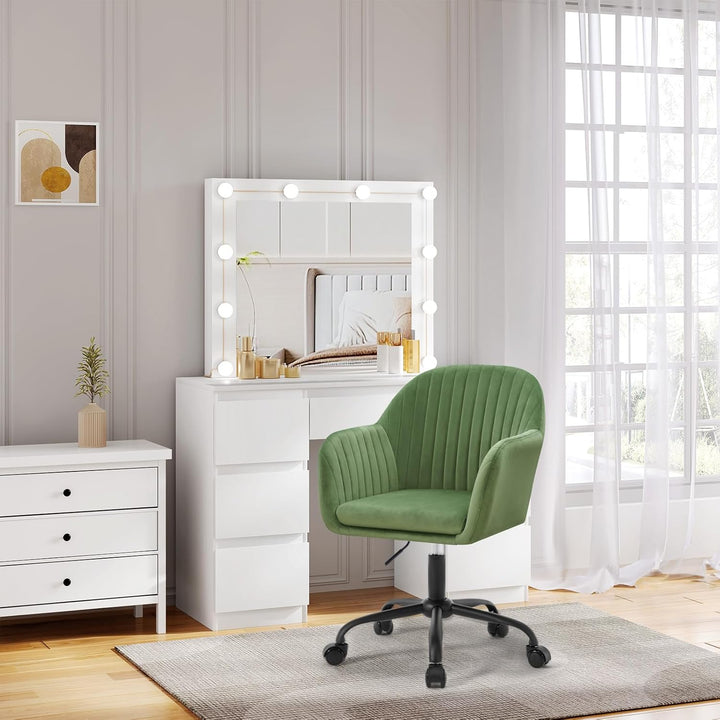 WOLTU Schreibtischstuhl, Bürostuhl ergonomisch, Homeoffice Stuhl höhenverstellbar, Schminkstuhl mit