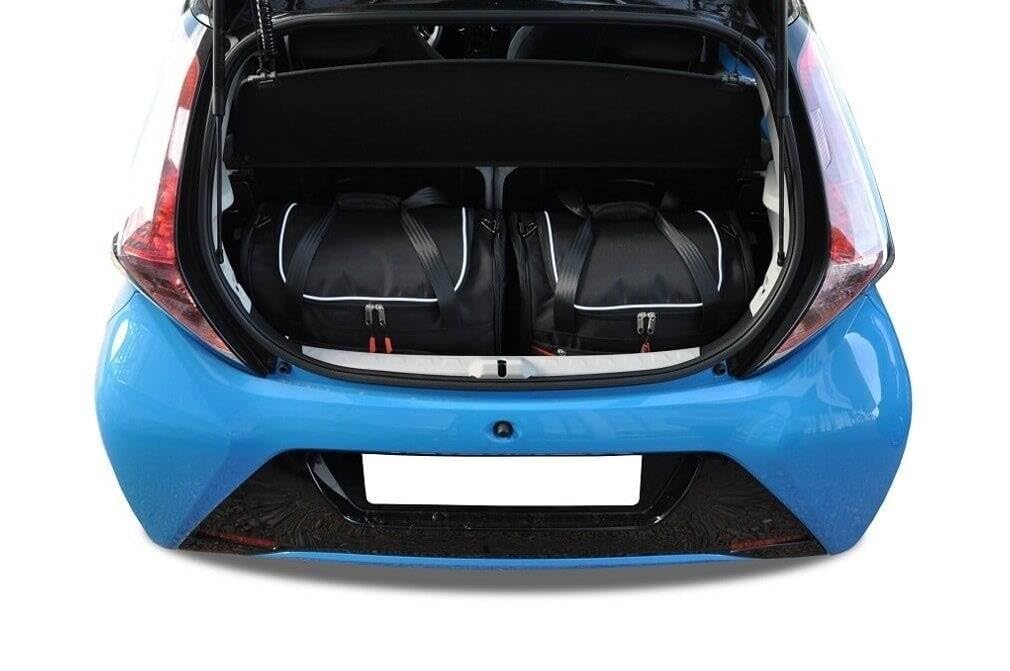 KJUST Dedizierte Kofferraumtaschen 2 STK kompatibel mit Toyota AYGO II 2014-2021