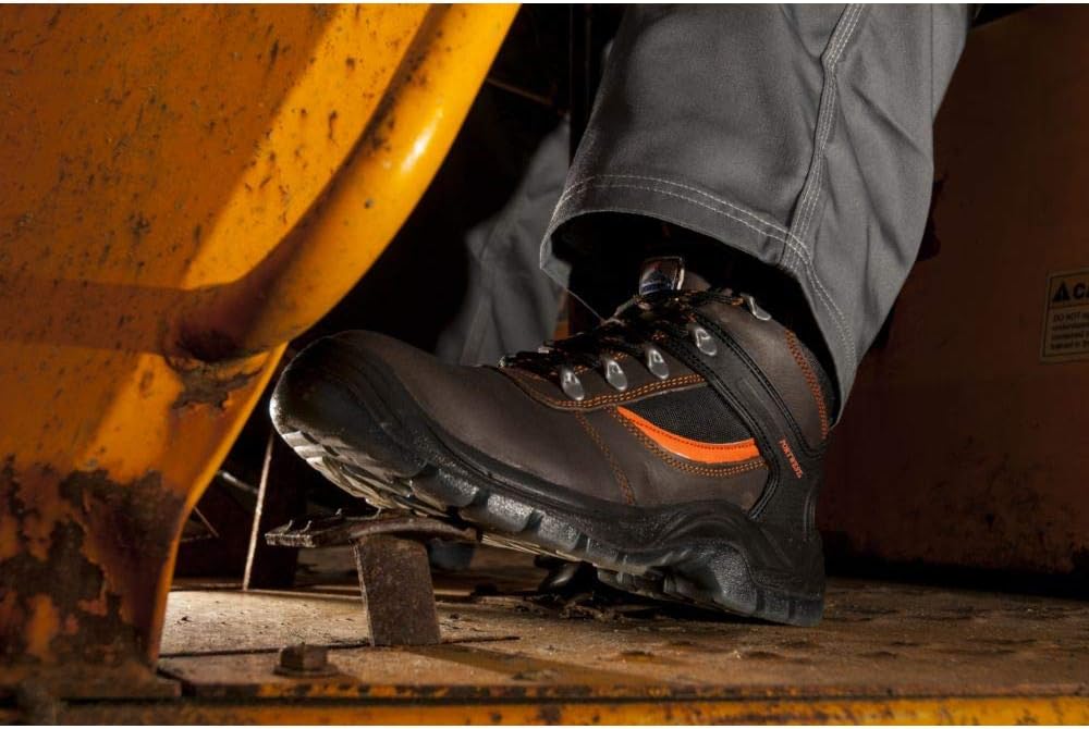 Portwest Steelite S3 Stiefel Mustang, Grösse: 44, Farbe: Schwarz, FW69BKR44 Schwarz 10 UK, Schwarz 1