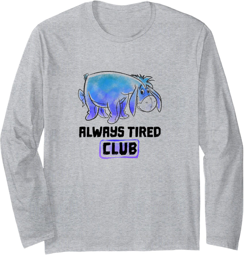 Disney Winnie The Pooh Eeyore Airbrush Always Tired Club Langarmshirt