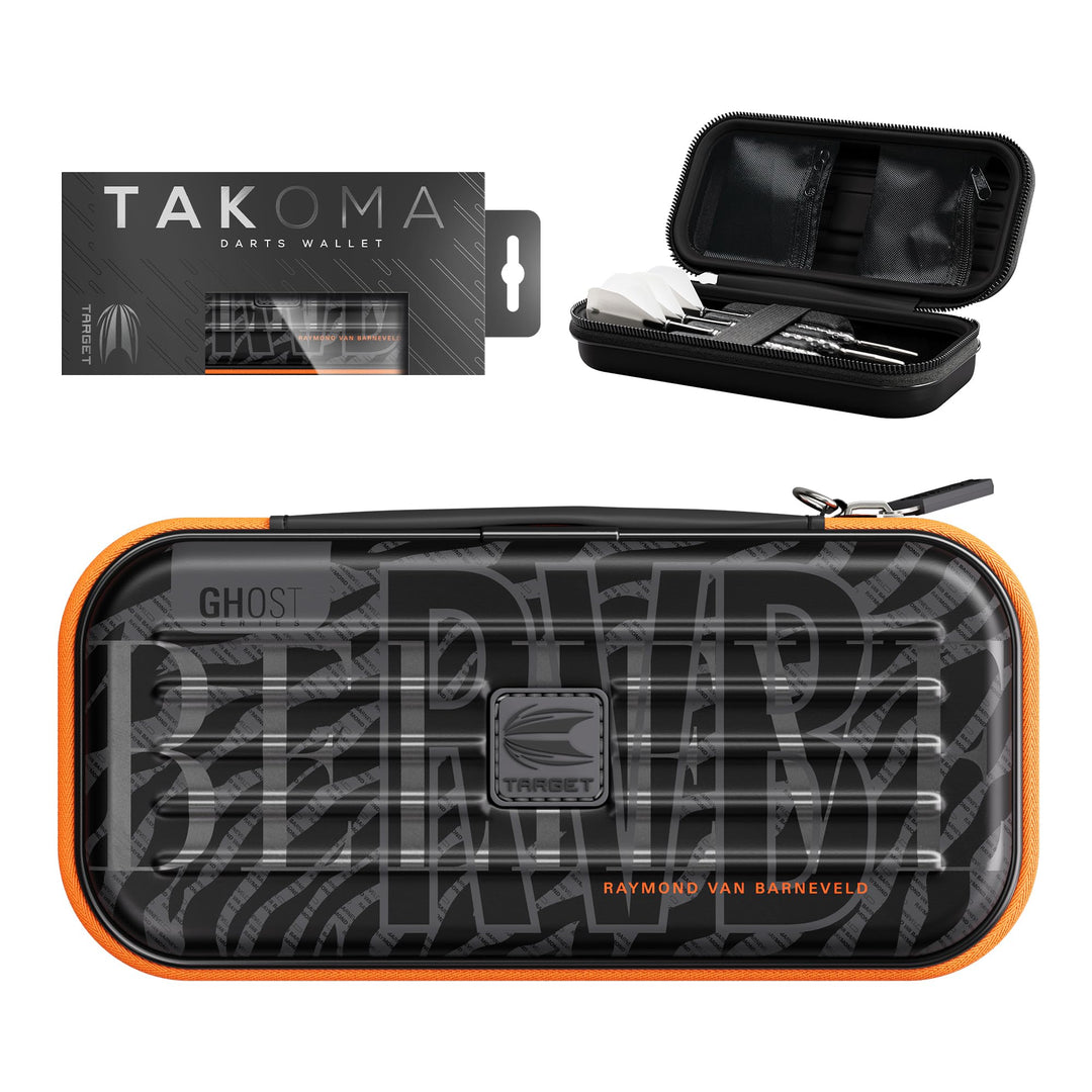 Target Darts Raymond Van Barneveld Ghost Series Takoma Wallet Regular – Dartkoffer schwarz/weiss | D
