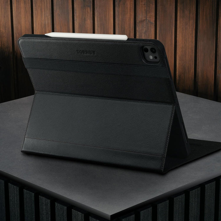 TORRO Lederhülle kompatibel mit iPad Pro 13" M5 / M4 - Echtleder iPad Pro 13 2025/2024 Hülle mit Sta