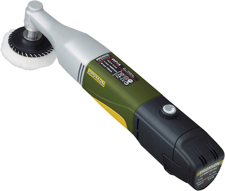 Proxxon 29822 Akku-Winkelpolierer WP/A, 10,8 Volt, einzeln ohne Akku/Ladegerät im Karton