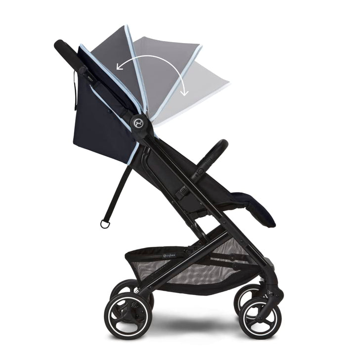 Cybex Gold Kinderwagen Beezy mit One-Pull Harness, Ab Geburt bis ca. 4 Jahre (max. 22 kg), Kompakt u
