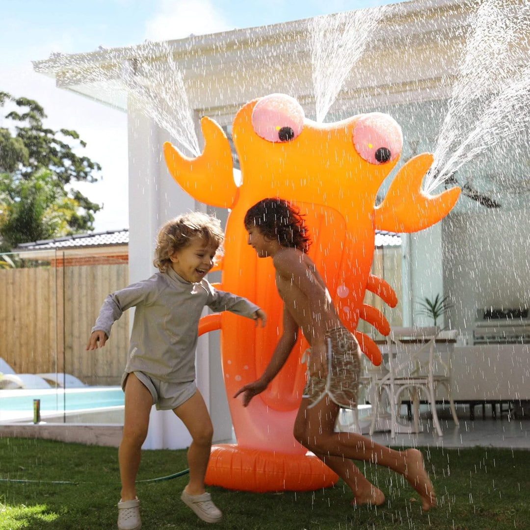 Sunnylife - Aufblasbarer Giant Regner - Sonny the Sea Creature, Neon Orange
