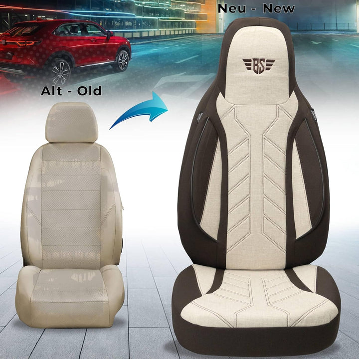 BREMER SITZBEZÜGE Mass Sitzbezüge Schonbezüge für Skoda Fabia 4 PLKT210 PLKT210 - Braun/Beige Fabia