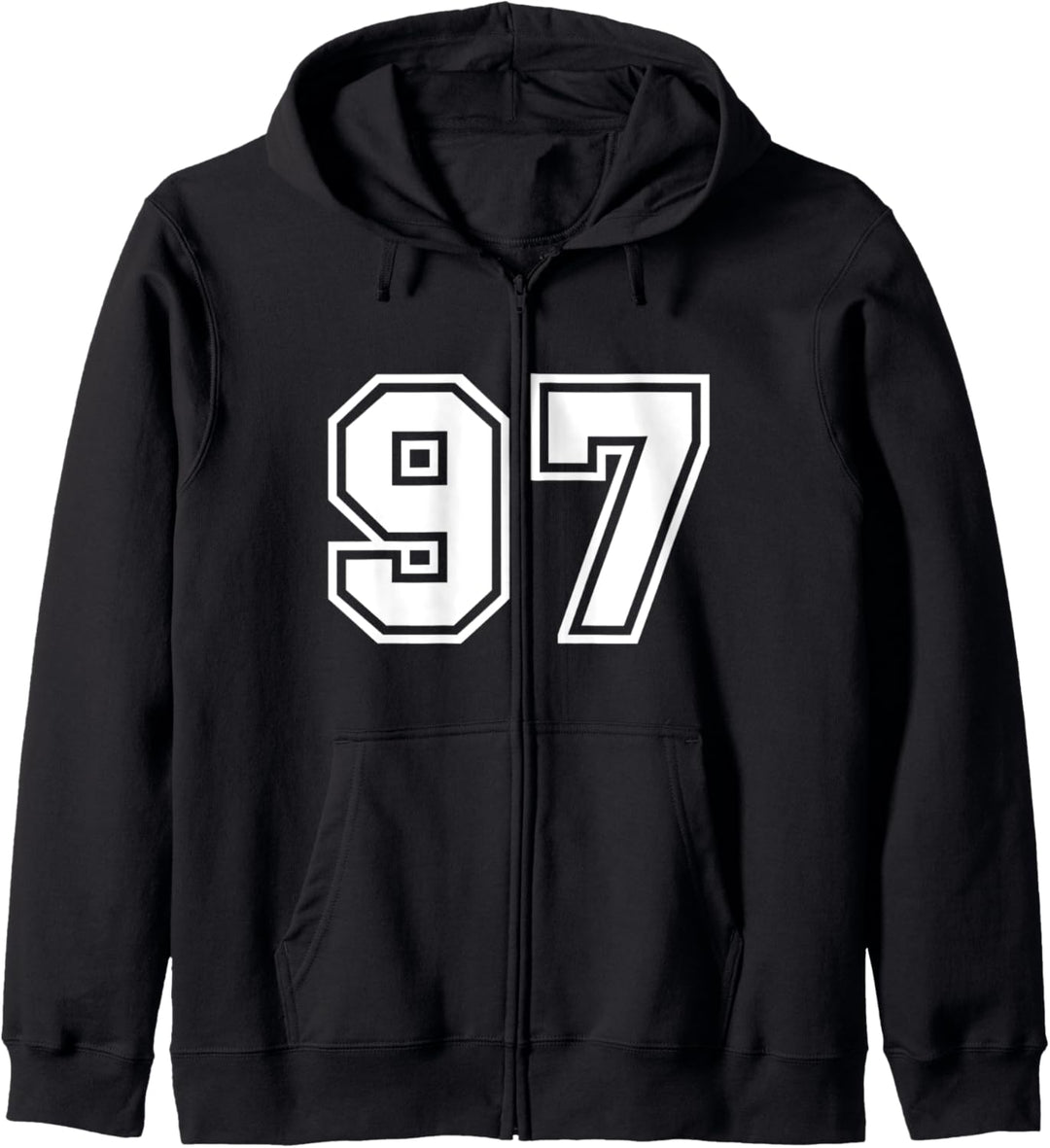 Team Jersey Nummer #97 Sportgeschenk Kapuzenjacke