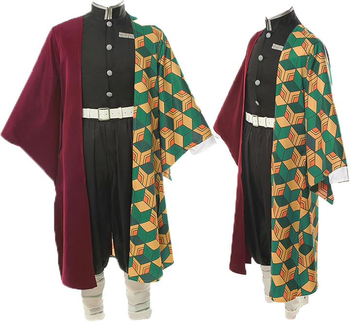 CR ROLECOS Demon Kanroji Mitsuri Cosplay Kostüm Tanjirou Giyuu Vollständiger Kostüm Anime Tokitou Mu