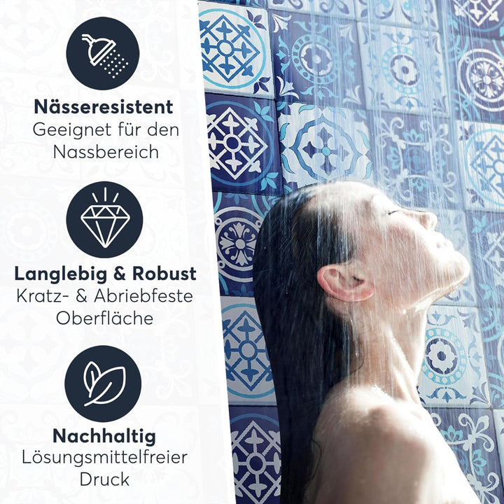 CREATISTO Klebefliesen Stickerfliesen Fliesenfolie - Aufkleber Sticker für Wandfliesen I Klebefliese