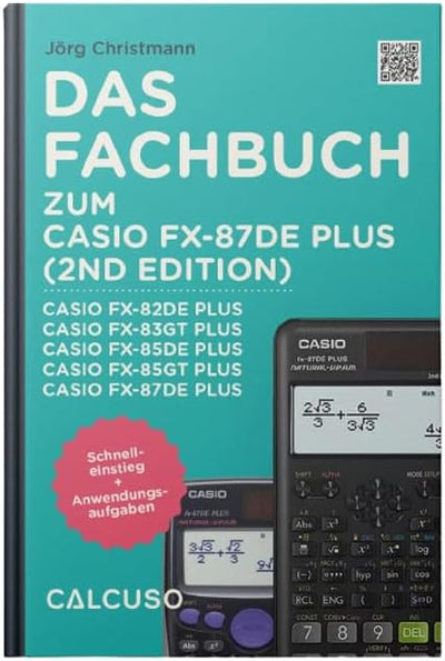 Streberpaket: Casio FX-87DE Plus 2 (2nd Edition) + Schutztasche + Lern-CD + Geometrie-Set + Erweiter