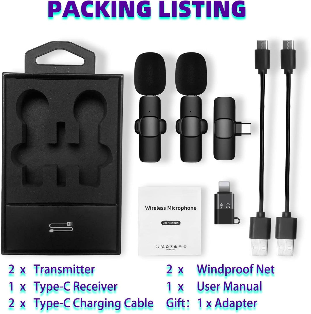 YOOUS Mikrofon, Lavalier Mikrofon für iOS/Android, Mini Microphone Plug & Play, Lavalier Mikrofon Wi