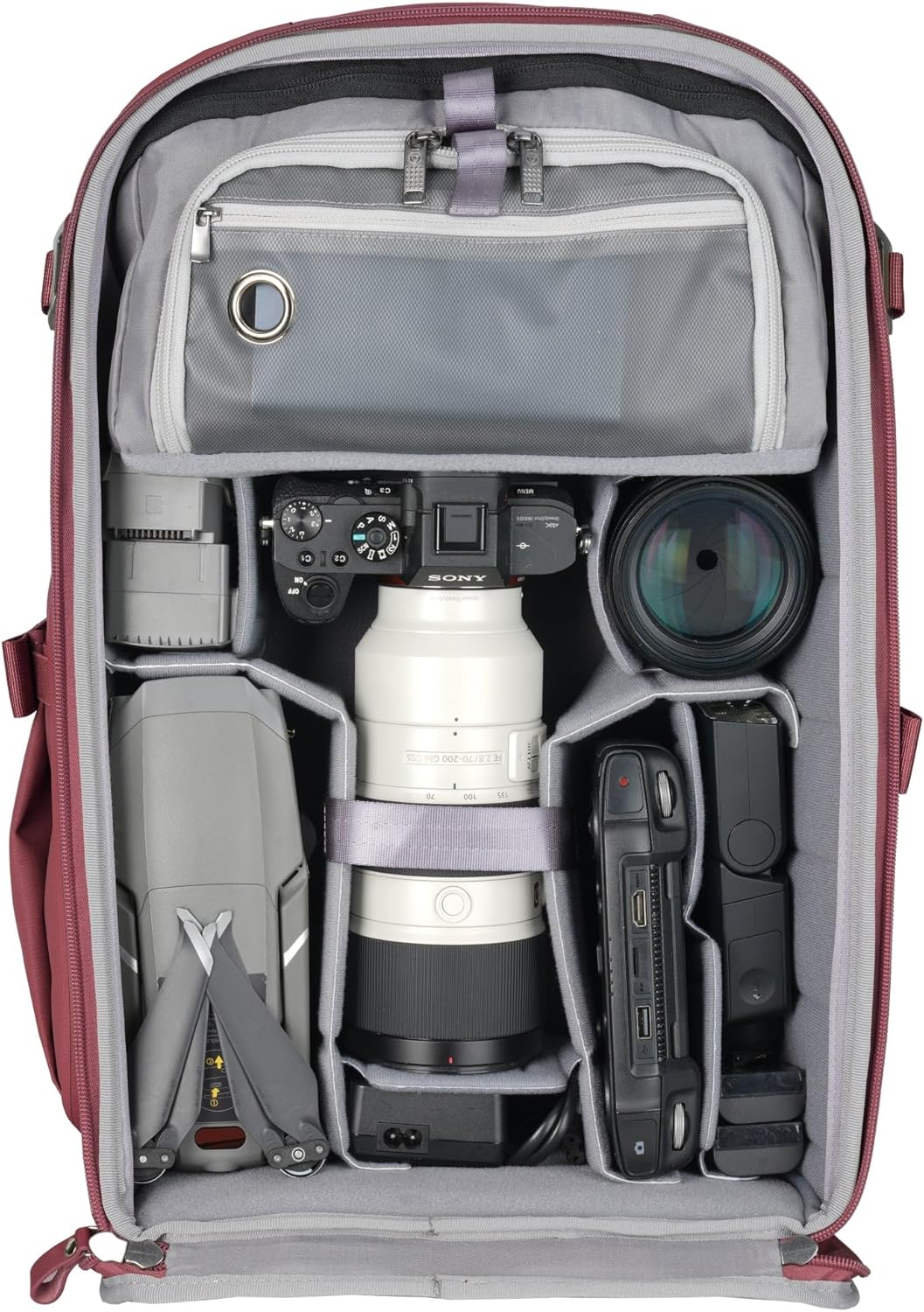 Vanguard Veo Metro B30L MG Fotorucksack für Kamera Objektive, 16 Zoll Laptop und Tablet, Magenta