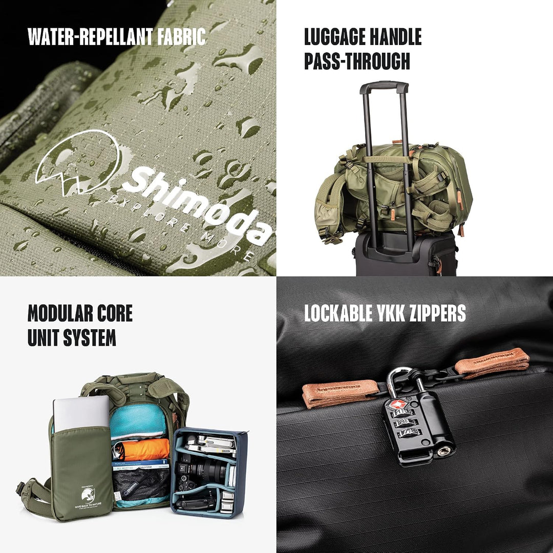 Shimoda Explore V2 25 Fotorucksack, wasserabweisend, für DSLR, spiegellose Kameras, Batterien und Ob
