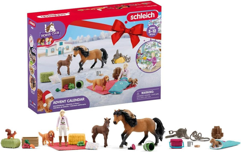 schleich 98982 Adventskalender 2023 HORSE CLUB, ab 5 Jahren, HORSE CLUB - Spielset, 24 Teile