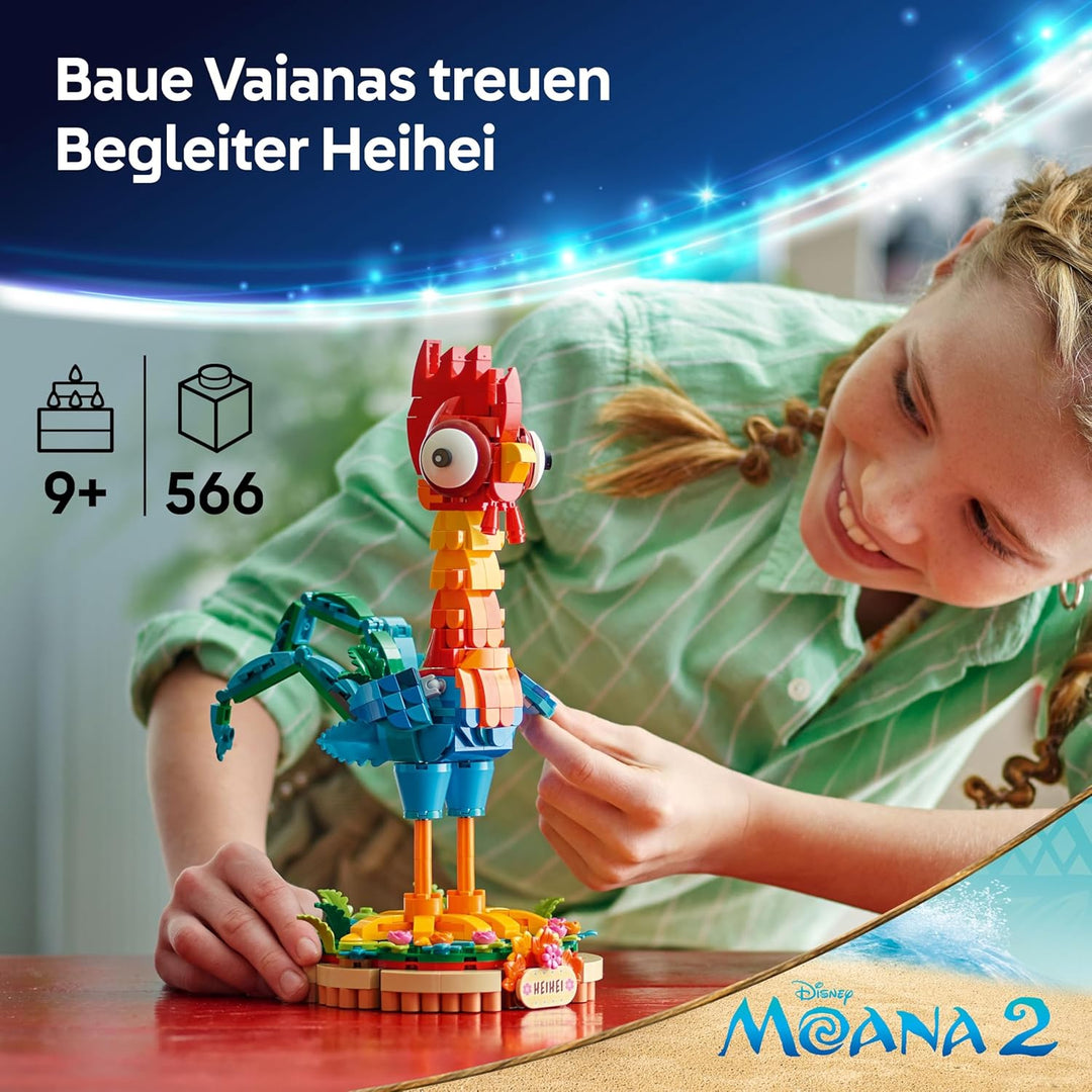 LEGO ǀ Disney Vaiana 2 Heihei - Spielset mit baubarer Tierfigur - Bauspielzeug für Filmfans - Fantas