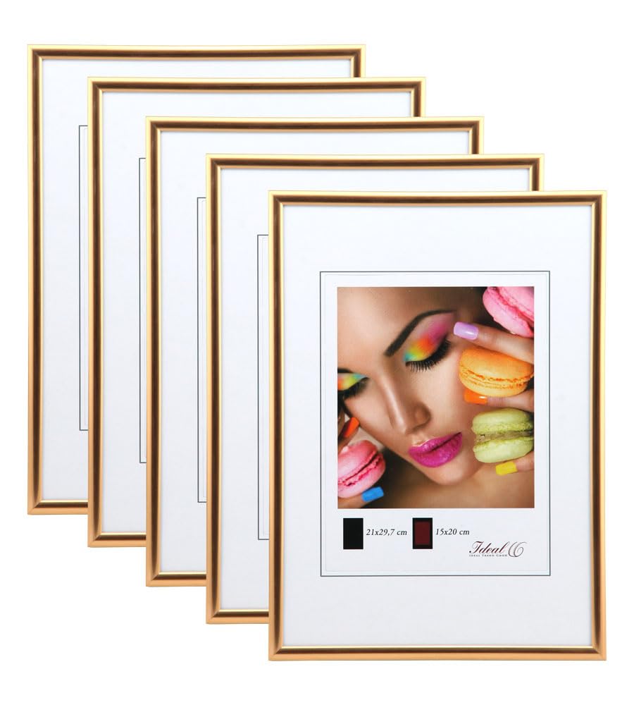 IDEAL TREND New Lifestyle Set Bilderrahmen Wanddeko Collage Poster Rahmen 2er 3er 5er Pack: Farbe: 5