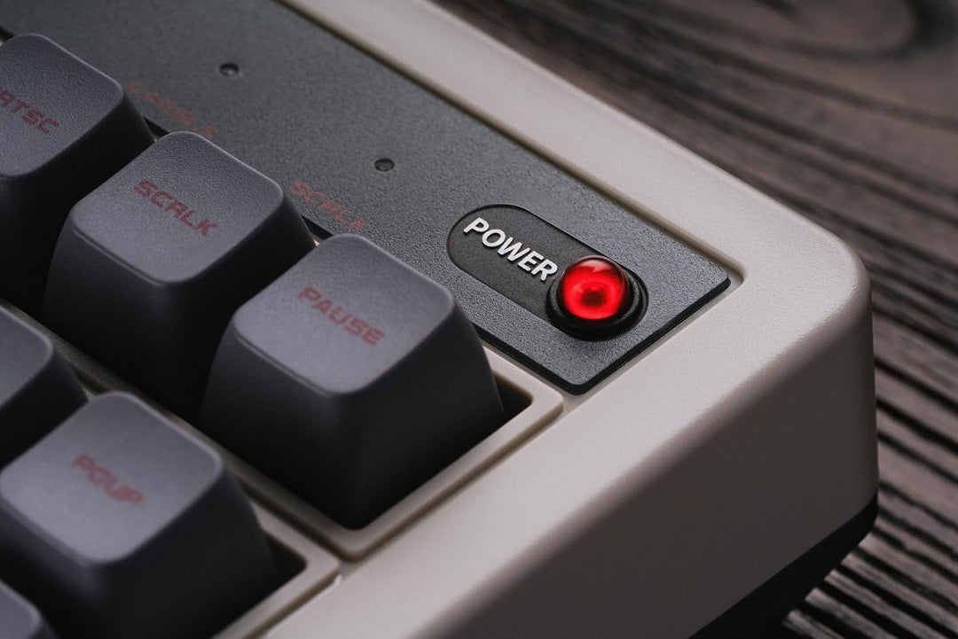 8Bitdo retro mechanische Tastatur, Bluetooth/2.4G/USB-C heiss austauschbare Gaming-Tastatur mit 87 T