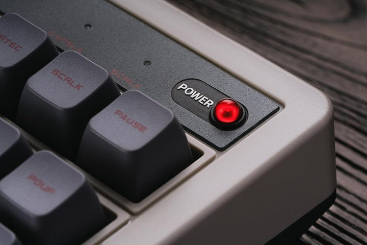 8Bitdo retro mechanische Tastatur, Bluetooth/2.4G/USB-C heiss austauschbare Gaming-Tastatur mit 87 T
