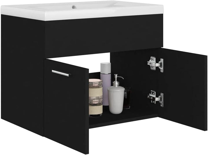 puraday Waschbeckenunterschrank mit Einbaubecken Holzwerkstoff Unterschrank Waschbecken Waschbecken