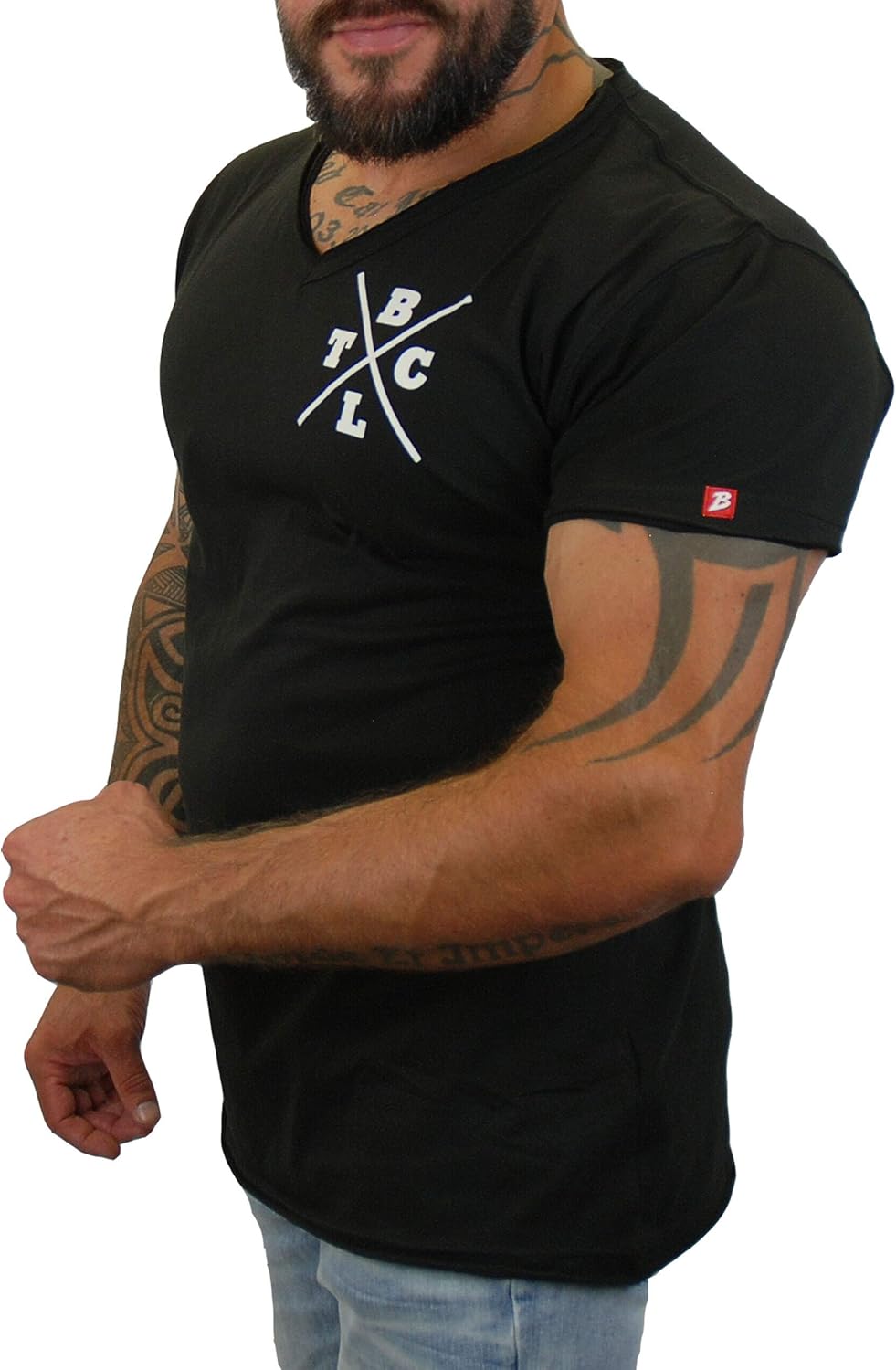Brachial Premium Herren T-Shirt Move Slim-Fit - für Freizeit Bodybuilding Workout Gym Kraftsport Fit