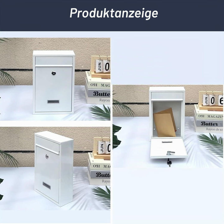 Wandbriefkasten, Briefkasten für aussen, wasserdichter Wandpostkasten für Briefe Stilvolle sichere P