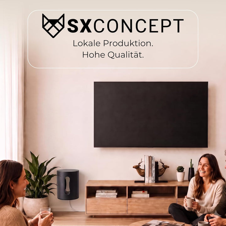 SX-Concept Wandhalterung für Sonos Sub Mini | Minimalistisches Design | geringer Wandabstand | Made