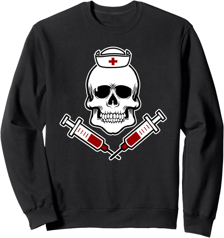 Nurse Skull RN Registered Nurse Practitioner Nursing lpn Sweatshirt