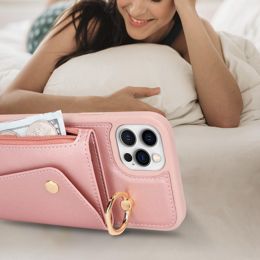 Lipvina Hülle für iPhone 11 Pro Max Hülle mit Band Kartenhalter handyhülle Hülle für iPhone 11 Pro M
