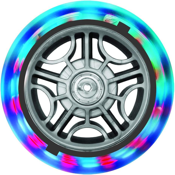 Globber 2 LED-Lichtrollen, 121 mm, 121 mm, Jugendliche, Unisex, transparent