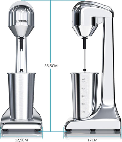 Arendo - Drink Mixer - Eiweiss Shaker - Getränkemixer - elektrischer Standmixer - 500 ml Becher - 22