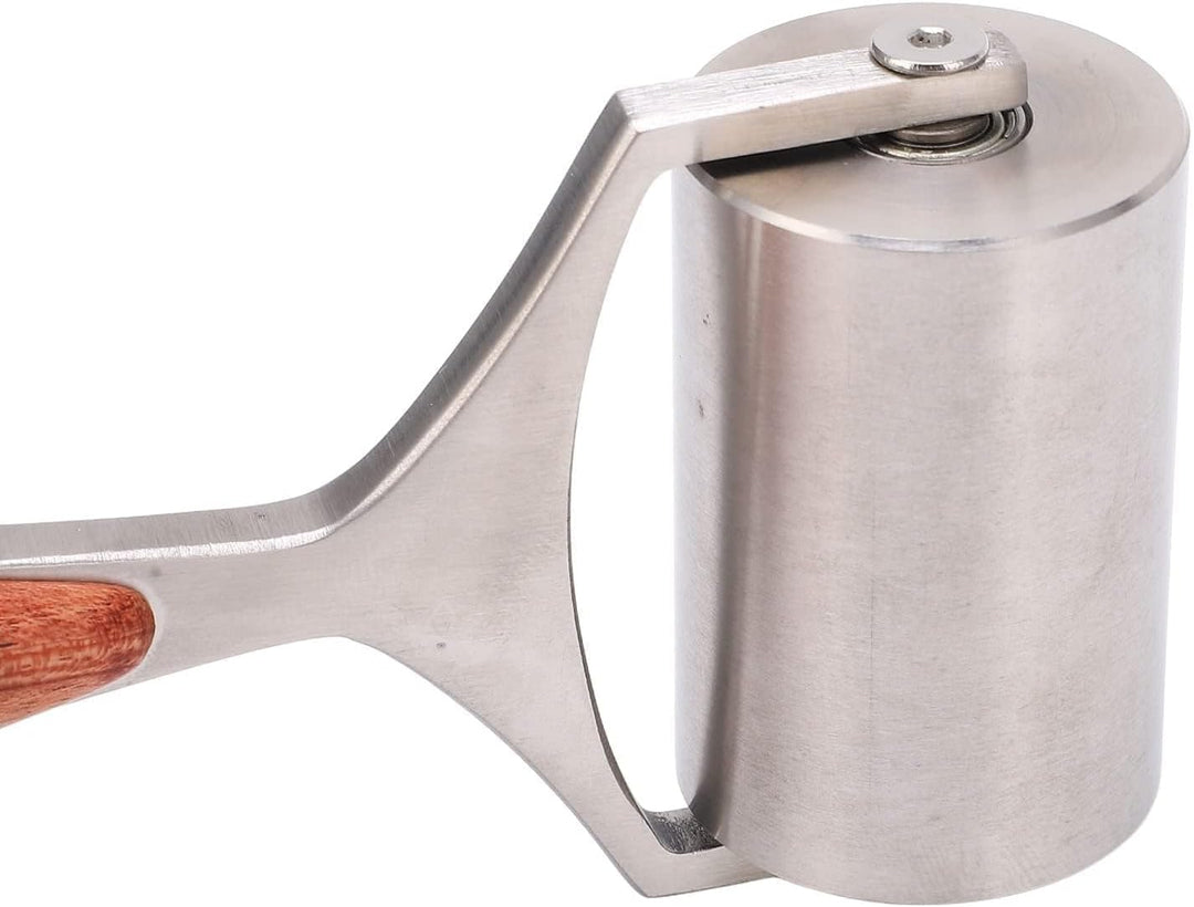 Leder Andruckrolle Leder Roller Werkzeug Andrückwalze Handdruck Roller mit Holzgriff für Schweisswer
